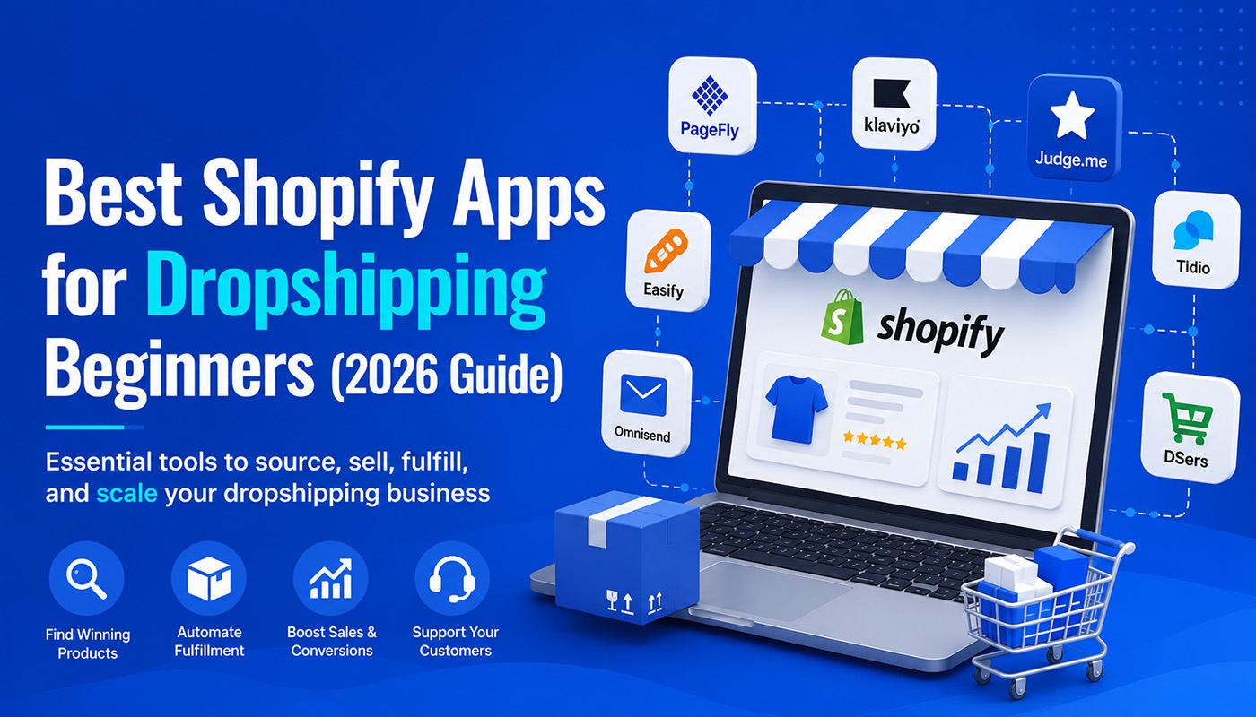 Best Shopify Apps for Dropshipping Beginners: Build Your First Store Faster (2026 Guide)