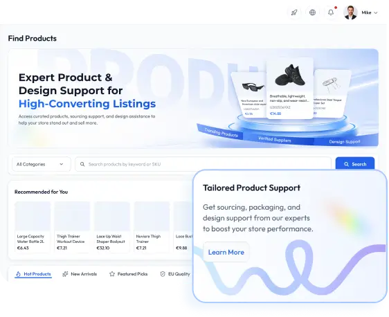 Supply chain dashboard