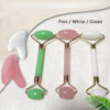 2pcs/set Face Spa Massager Neck Roller Gua Sha Scraper Board Face Lift Up Wrinkle Remover Face Roller Scraper Set - Image 2