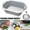 Household Folding Wash Basin Plastic Foldable Basin Travel Outdoor Camp Basins - Image 3