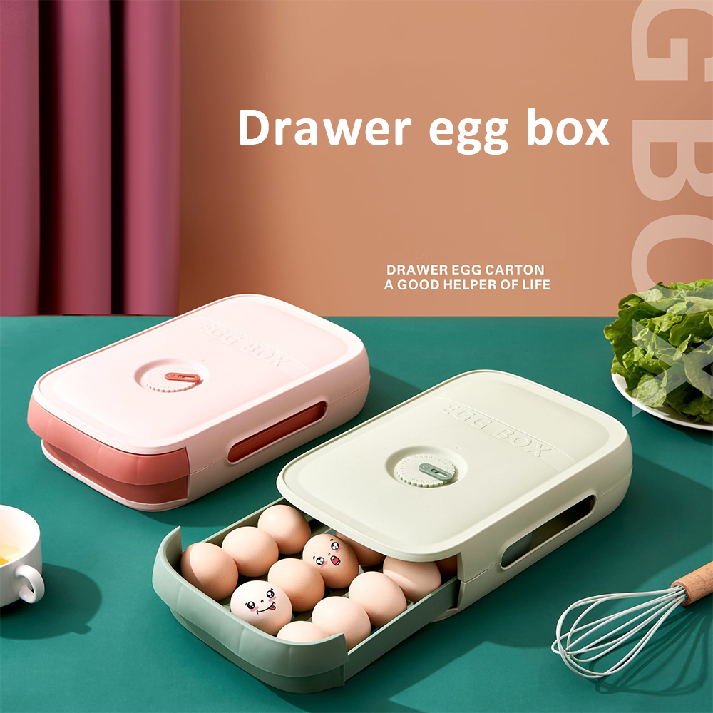 Egg Storage Box Kitchen Drawer Type Egg Storage Box Refrigerator Storage Box Fresh Keeping Box Household Holder - Image 5
