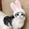Pet Dog Cat Cap Costume Warm Rabbit Hat New Year Party Christmas Cosplay Accessories Photo Props Headwear - Image 18