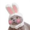 Pet Dog Cat Cap Costume Warm Rabbit Hat New Year Party Christmas Cosplay Accessories Photo Props Headwear - Image 2