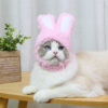 Pet Dog Cat Cap Costume Warm Rabbit Hat New Year Party Christmas Cosplay Accessories Photo Props Headwear - Image 4