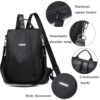Women Anti-theft Travel Backpack Portable Waterproof Schoolbag Girls Casual Nylon Lager Capacity Shoulder Bag Ladies Fashion - Image 4