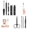 7/8/9pcs Stainless Steel Nail Clippers Set Scissores Tweezer Ear Pick Multi-Function Daily Hand Foot Care Tools Set 3 Colors - Image 3