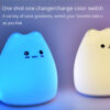 LED Night Lamp Touch Sensor Cat Silicone Animal Light Colorful Child Holiday Gift Sleepping Creative Bedroom Desktop Decor Lamp - Image 3