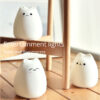 LED Night Lamp Touch Sensor Cat Silicone Animal Light Colorful Child Holiday Gift Sleepping Creative Bedroom Desktop Decor Lamp - Image 5