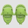 Cartoon Shark Hollow Out Bottom Slippers Adult Couple Non Slip Bathroom Slippers Outdoor Funny Home Sandals 4.0CM Thickness - Image 8