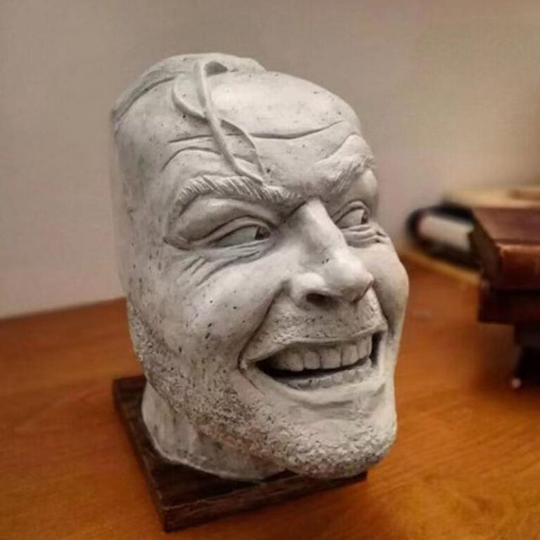 here's johnny bookend sculpture