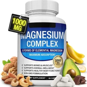 Magnesium Complex Capsules - Bone, Muscle & Heart Health Supplement, Sleep Support,Muscle Relaxation,Stress & Anxiety Relief